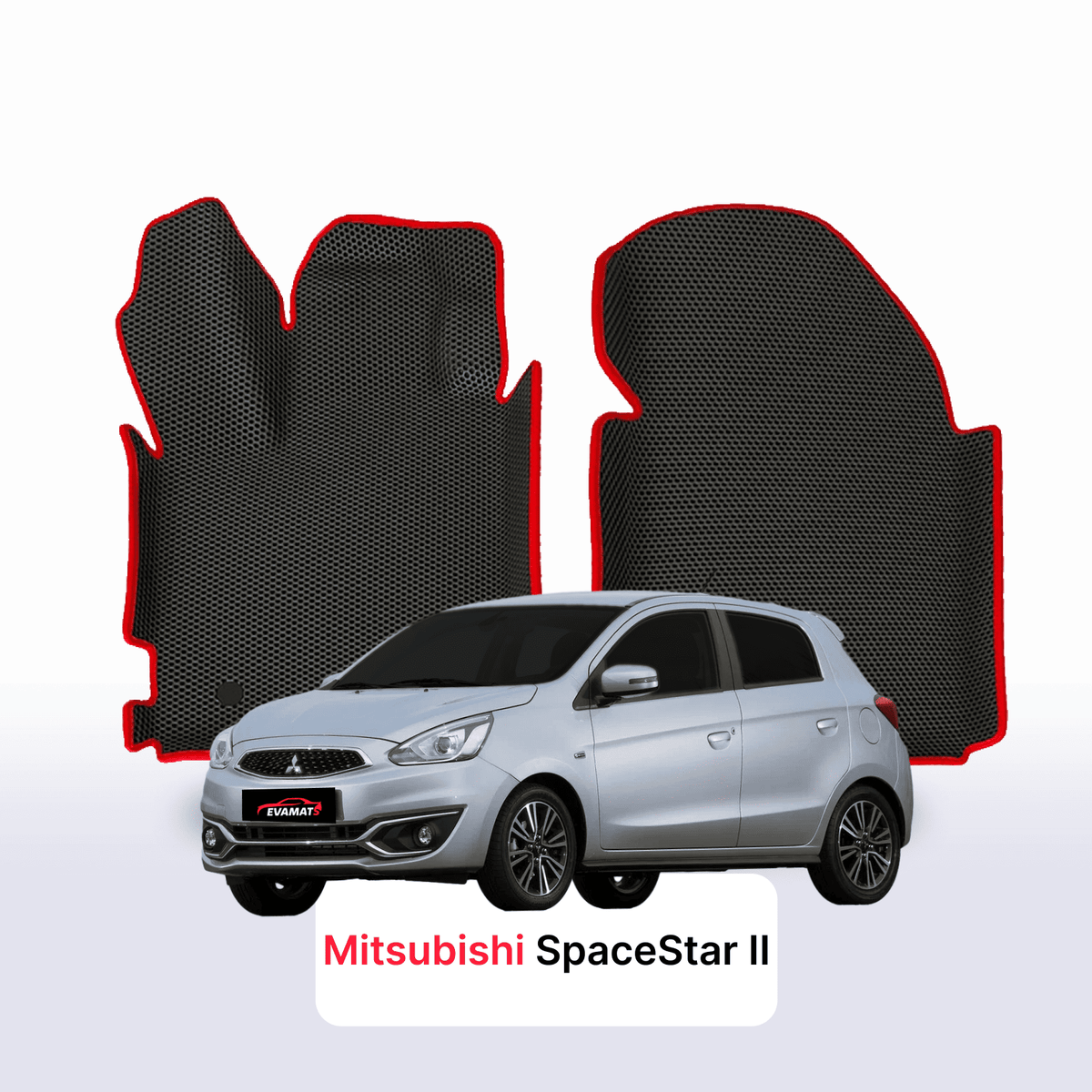 Tappetini 3D EVA per Mitsubishi Space Star 2 gen 2012-2023 anni HATCHBACK 5 porte