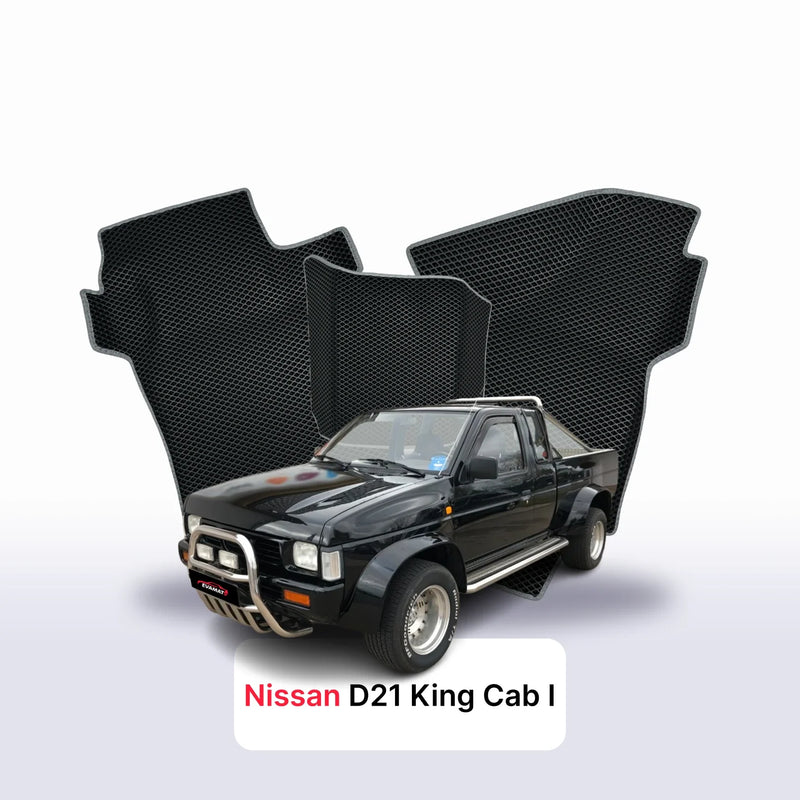 Tappetini 3D EVA per Nissan D21 King Cab I gen 1985-1997 anni PICK-UP CABINA SINGOLA