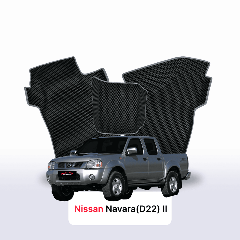 Tappetini 3D EVA per Nissan Navara(D22)(Frontier) II gen 1998-2007 anni PICK-UP DOPPIA CABINA
