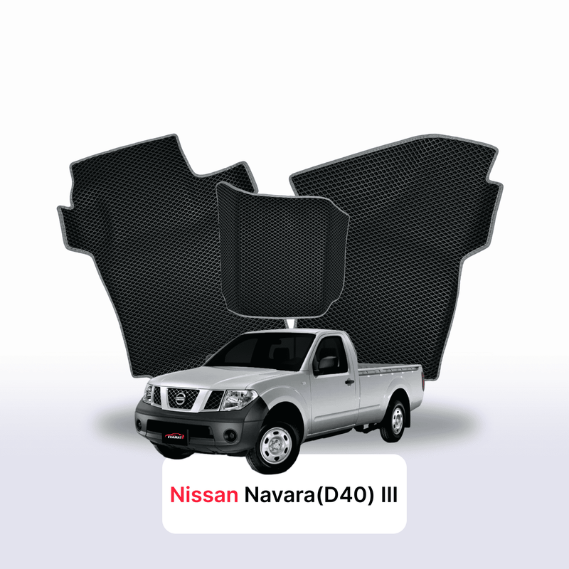 Tappetini 3D EVA per Nissan Navara(D40)(Frontier) III gen 2004-2015 anni PICK-UP CABINA SINGOLA