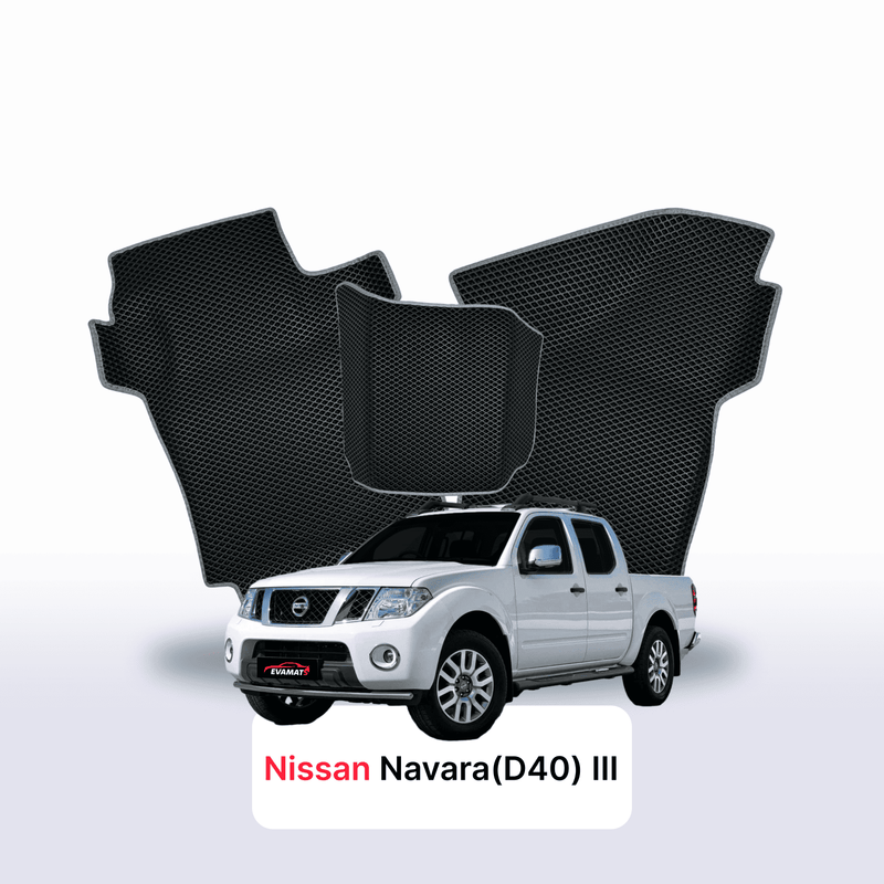 Tappetini 3D EVA per Nissan Navara(D40)(Frontier) III gen 2004-2015 anni PICK-UP DOPPIA CABINA