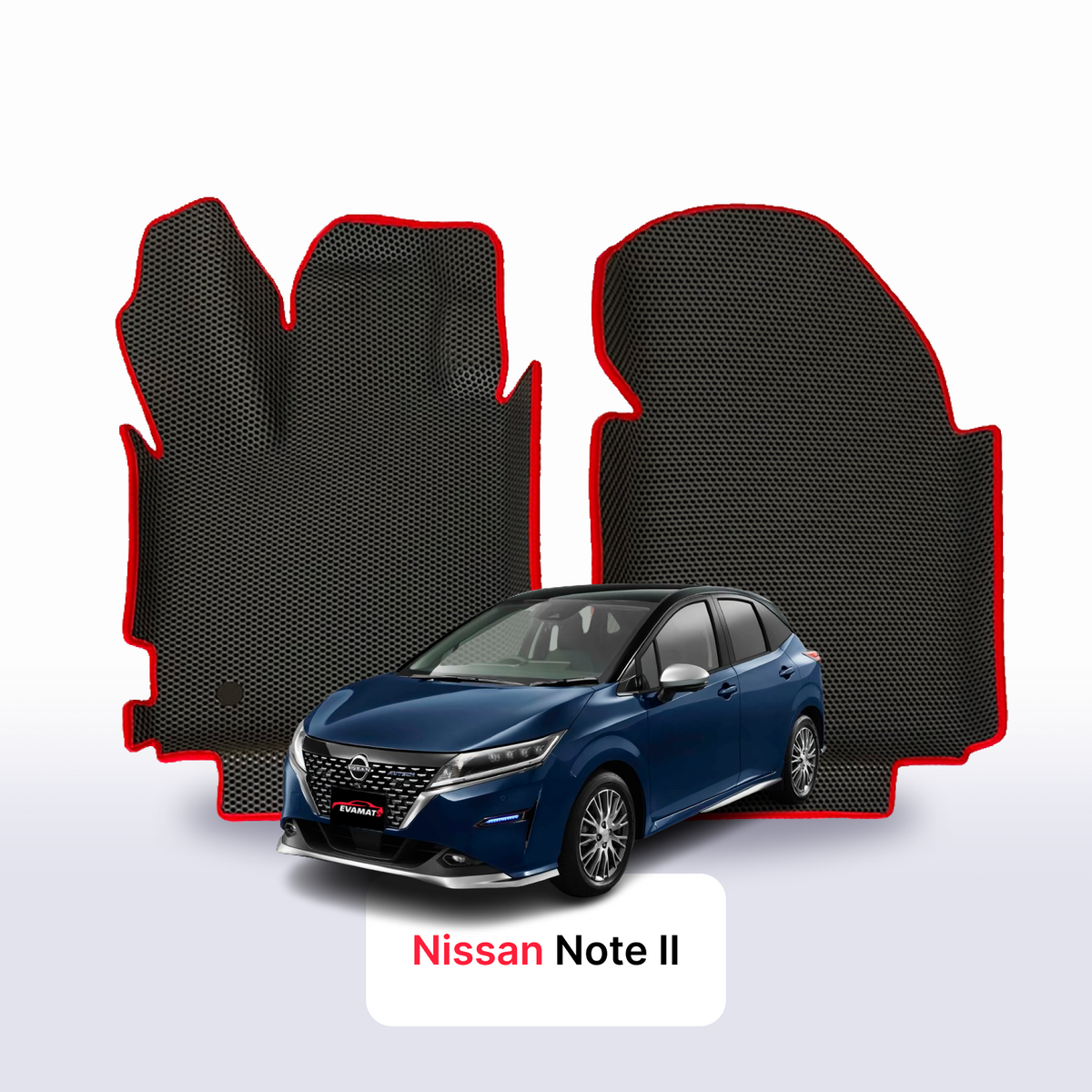 Tappetini 3D EVA per Nissan Note II gen 2012-2026 anni HATCHBACK 5 porte