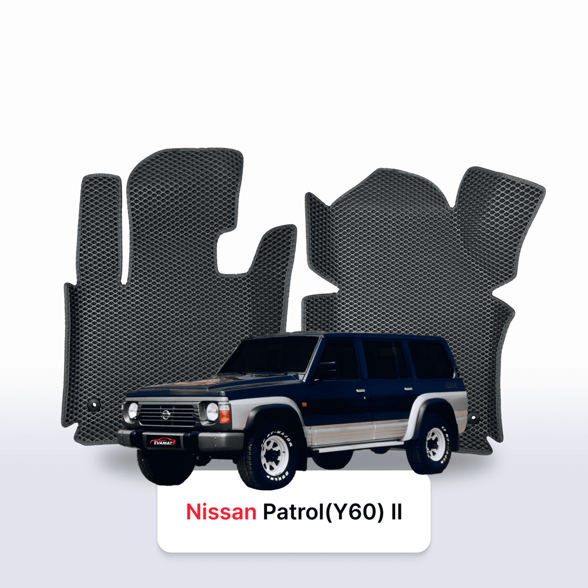 Tappetini 3D EVA per Nissan Patrol(Y60) II gen 1987-1997 anni SUV 5 porte