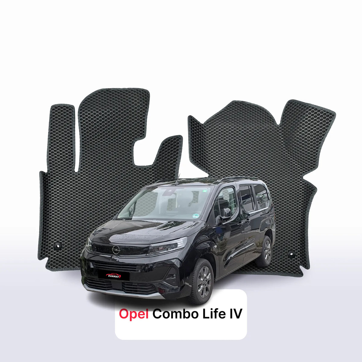 Tappetini 3D EVA per Opel Combo Life 4 gen 2018-2027 anni MONOVOLUME