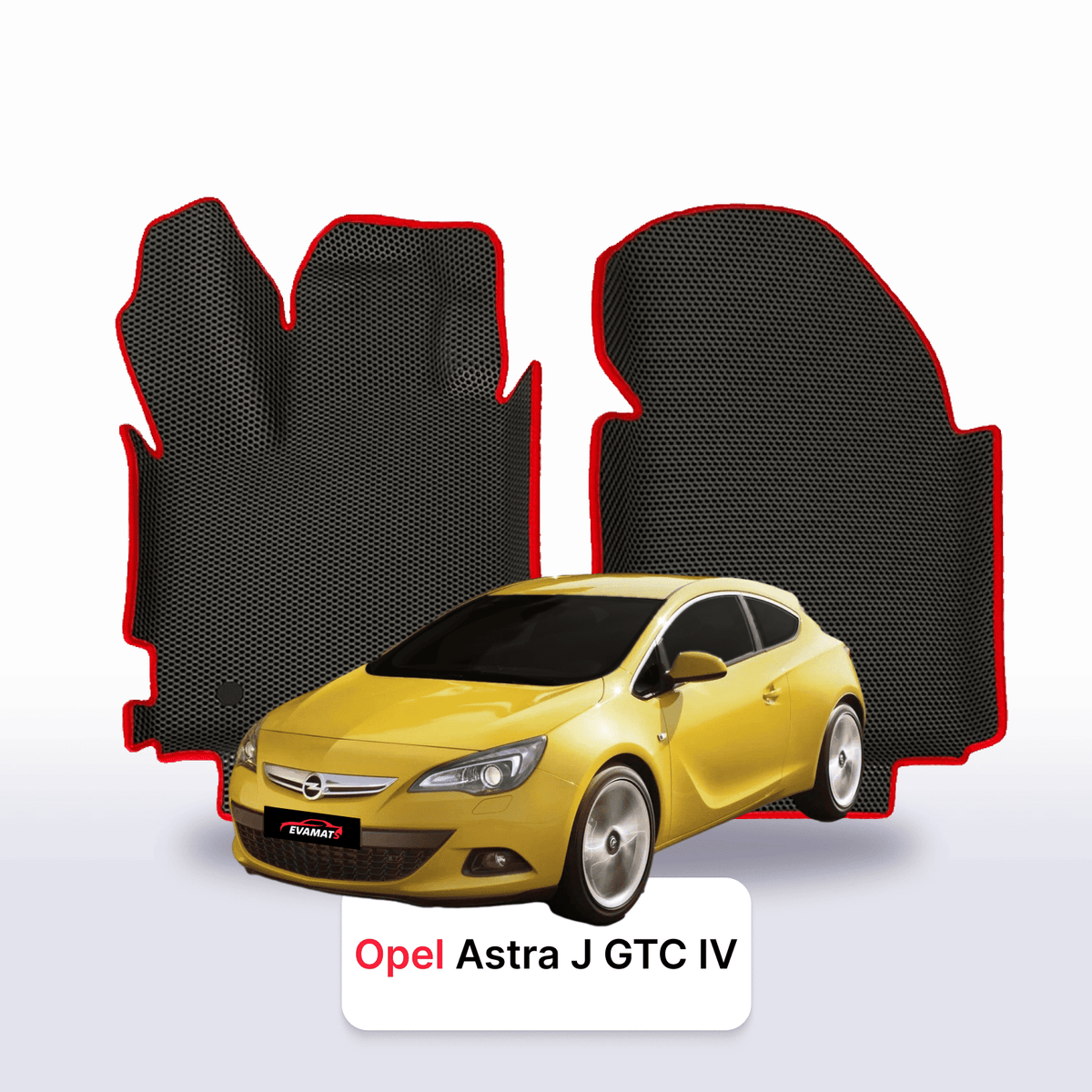 Tappetini 3D EVA per Opel Astra J GTC 4 gen 2011-2018 anni HATCHBACK 3 porte