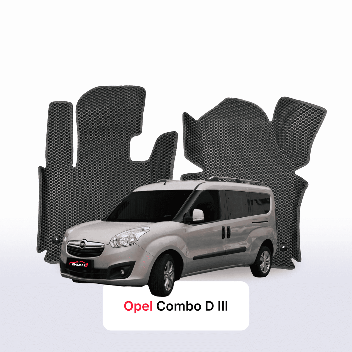 Tappetini 3D EVA per Opel Combo D 3 gen 2011-2017 anni MONOVOLUME LWB