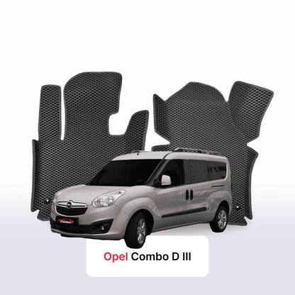 Tappetini 3D EVA per Opel Combo D 3 gen 2011-2017 anni MONOVOLUME LWB