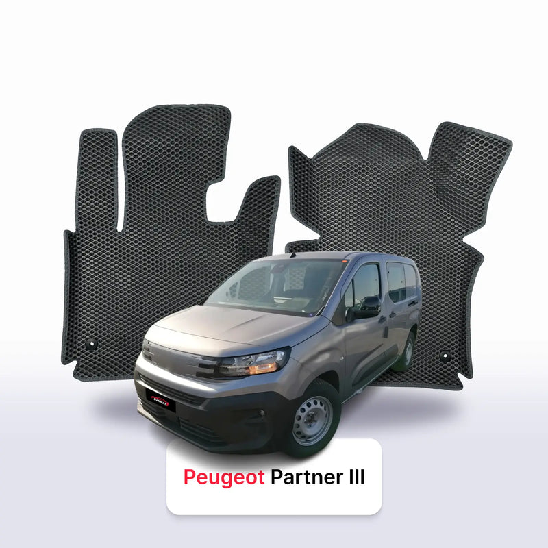 Tappetini 3D EVA per Peugeot Partner 3 gen 2018-2026 anni MONOVOLUME