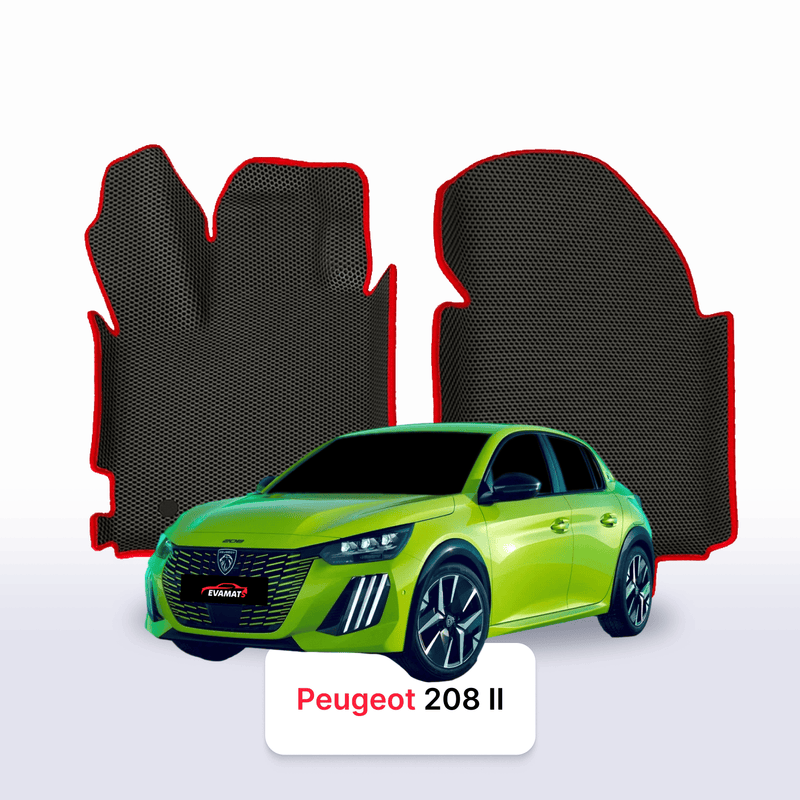 Tappetini 3D EVA per Peugeot 208(AT) 2 gen 2019-2028 anni HATCHBACK 5 porte