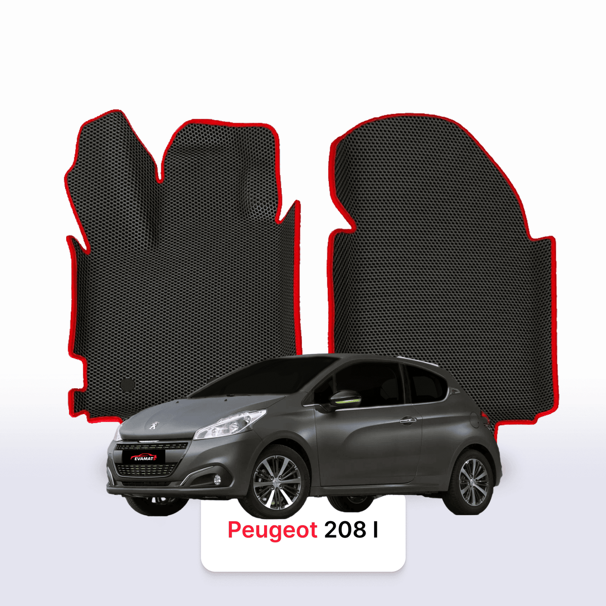 Tappetini 3D EVA per Peugeot 208(MT) 1 gen 2012-2019 anni HATCHBACK 5 porte