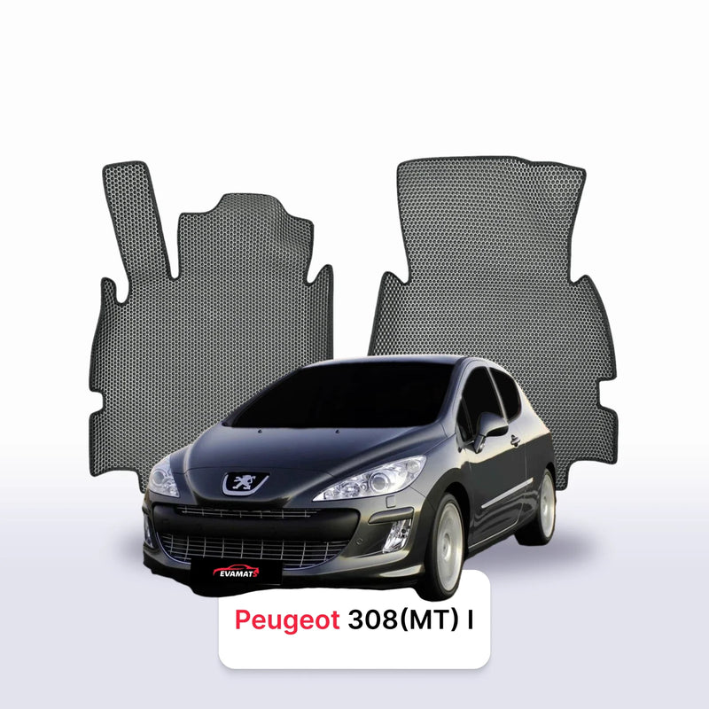Tappetini 3D EVA per Peugeot 308(MT) 1 gen 2007-2013 anni HATCHBACK 3 porte