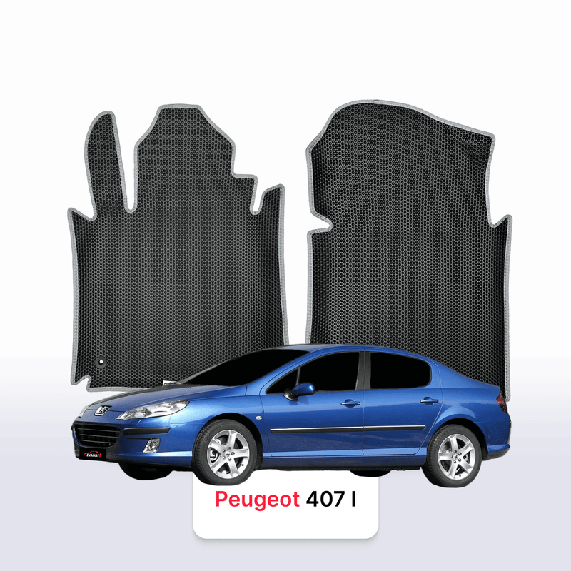 Tappetini 3D EVA per Peugeot 407(MT) 1 gen 2004-2011 anni BERLINA