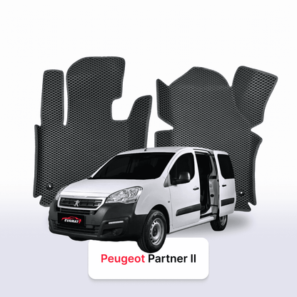 Tappetini 3D EVA per Peugeot Partner(MT) 2 gen 2008-2018 anni MONOVOLUME TOUR
