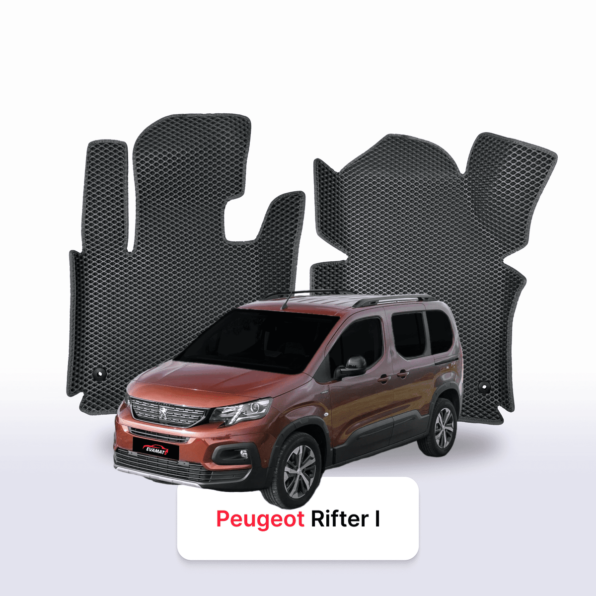 Tappetini 3D EVA per Peugeot Rifter(MT) 1 gen 2018-2028 anni MONOVOLUME