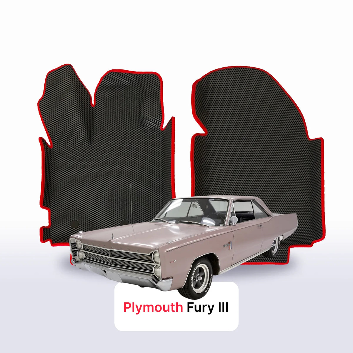 Tappetini 3D EVA per Plymouth Fury 3 gen 1967-1968 anni SPORT COUPÉ