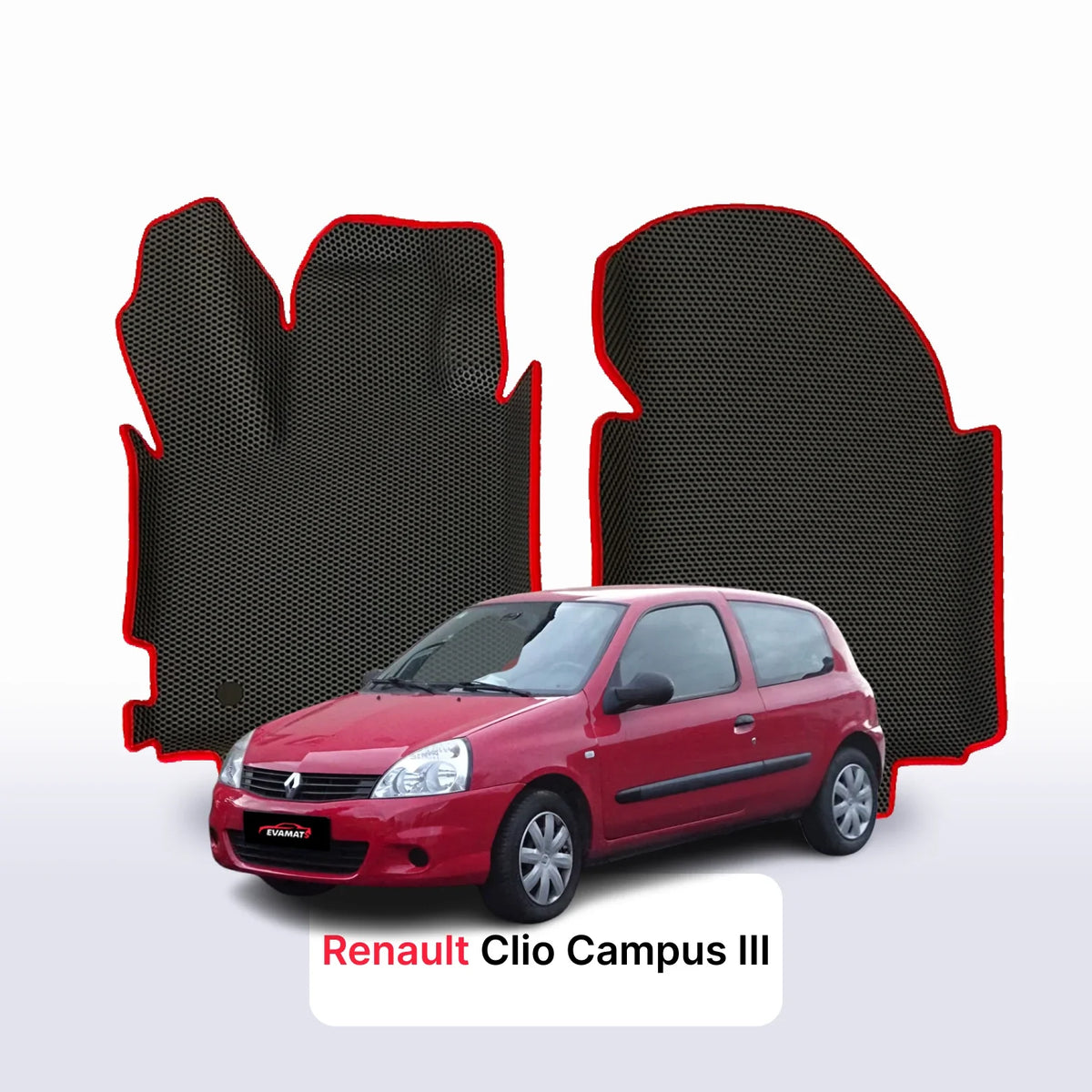 Tappetini 3D EVA per Renault Clio Campus 3 gen 2005-2012 anni HATCHBACK 3 porte