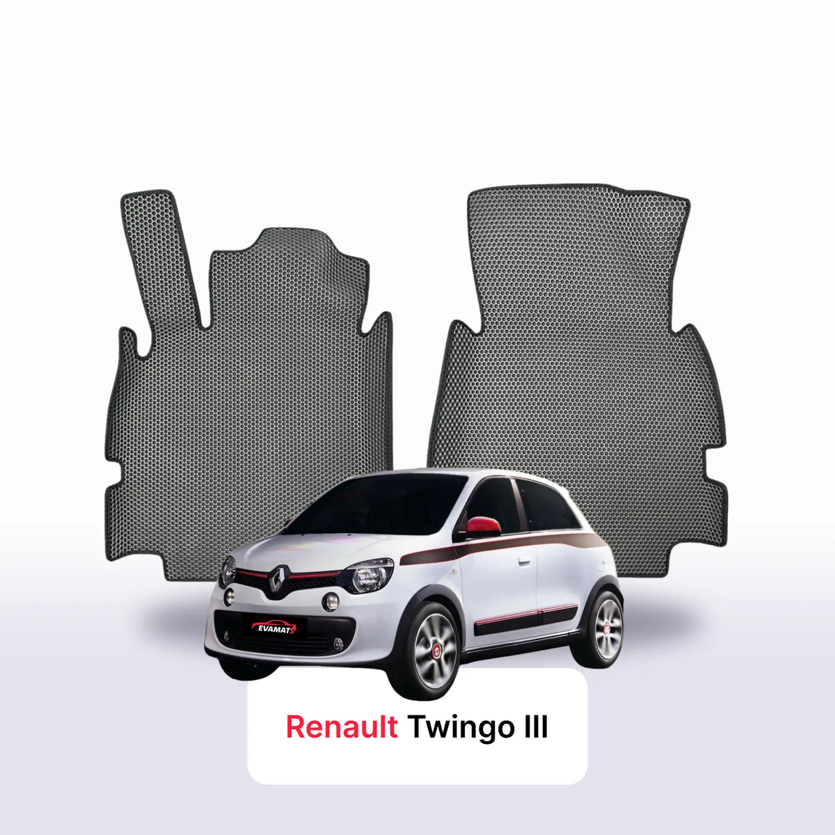 Tappetini 3D EVA per Renault Twingo 3 gen 2014-2025 anni HATCHBACK 3 porte