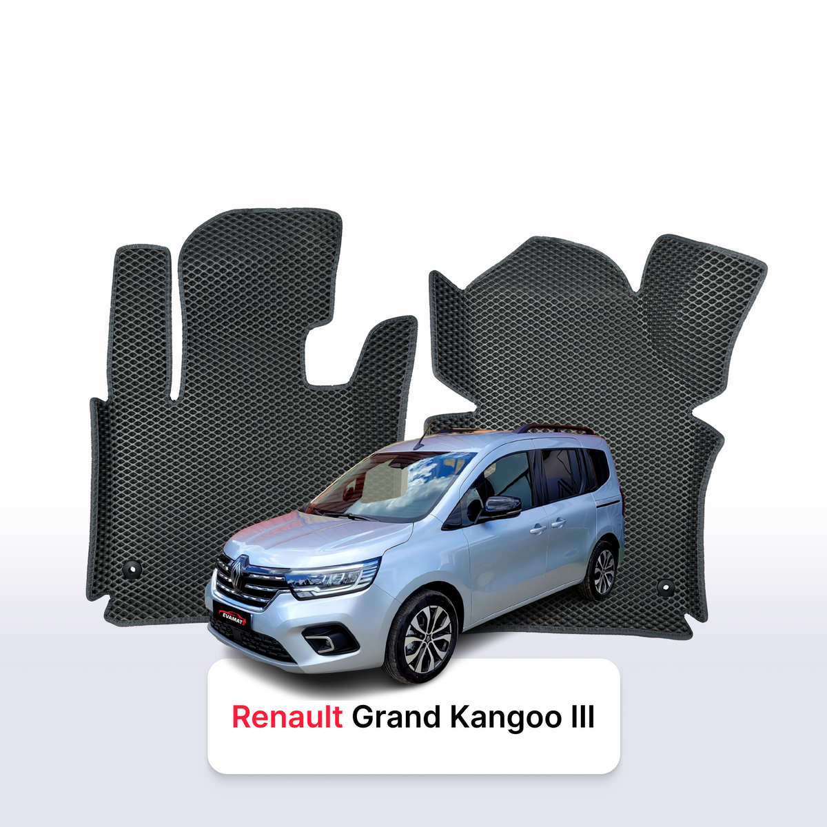 Tappetini 3D EVA per Renault Grand Kangoo 3 gen 2021-2028 anni MONOVOLUME