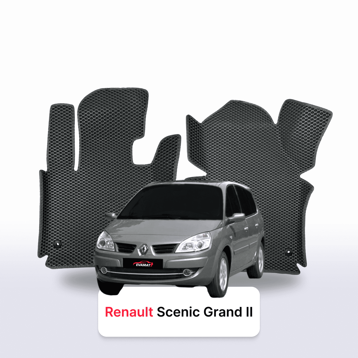 Tappetini 3D EVA per Renault Scenic Grand 2 gen 2003-2009 anni MONOVOLUME