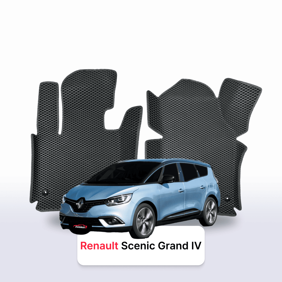 Tappetini 3D EVA per Renault Scenic Grand 4 gen 2016-2022 anni MONOVOLUME
