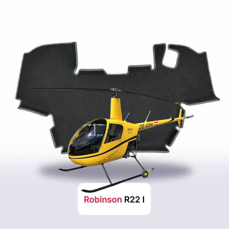 Tappetini 3D EVA per Robinson R22 1 gen 1979-2028 anni ELICOTTERO