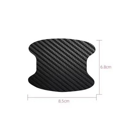 Adesivi protettivi per maniglie delle portiere effetto carbonio – set da 4