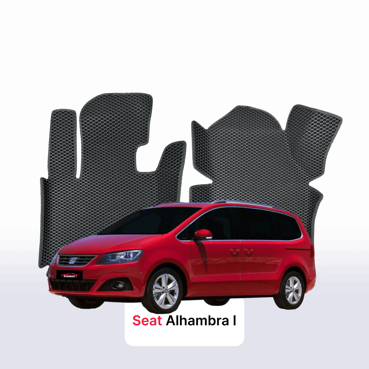 Tappetini 3D EVA per SEAT Alhambra 2 gen 2010-2020 anni MONOVOLUME
