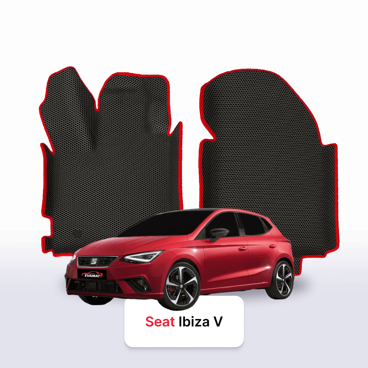 Tappetini 3D EVA per SEAT Ibiza 5 gen 2017-2028 anni HATCHBACK 5 porte