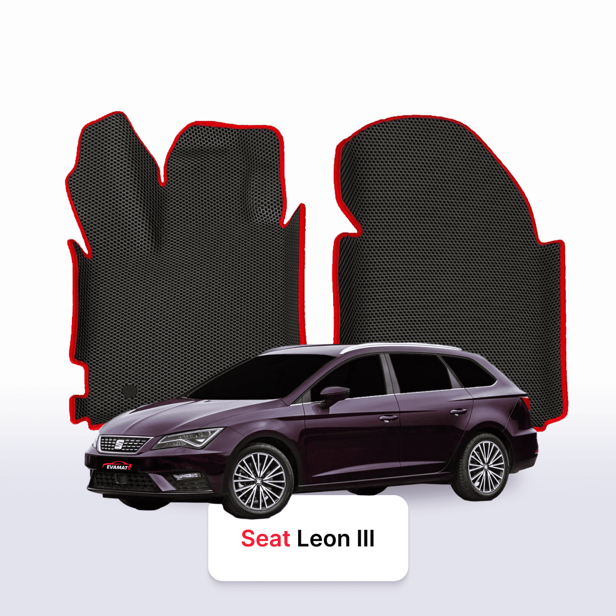Tappetini 3D EVA per SEAT Leon 3 gen 2012-2020 anni STATION WAGON