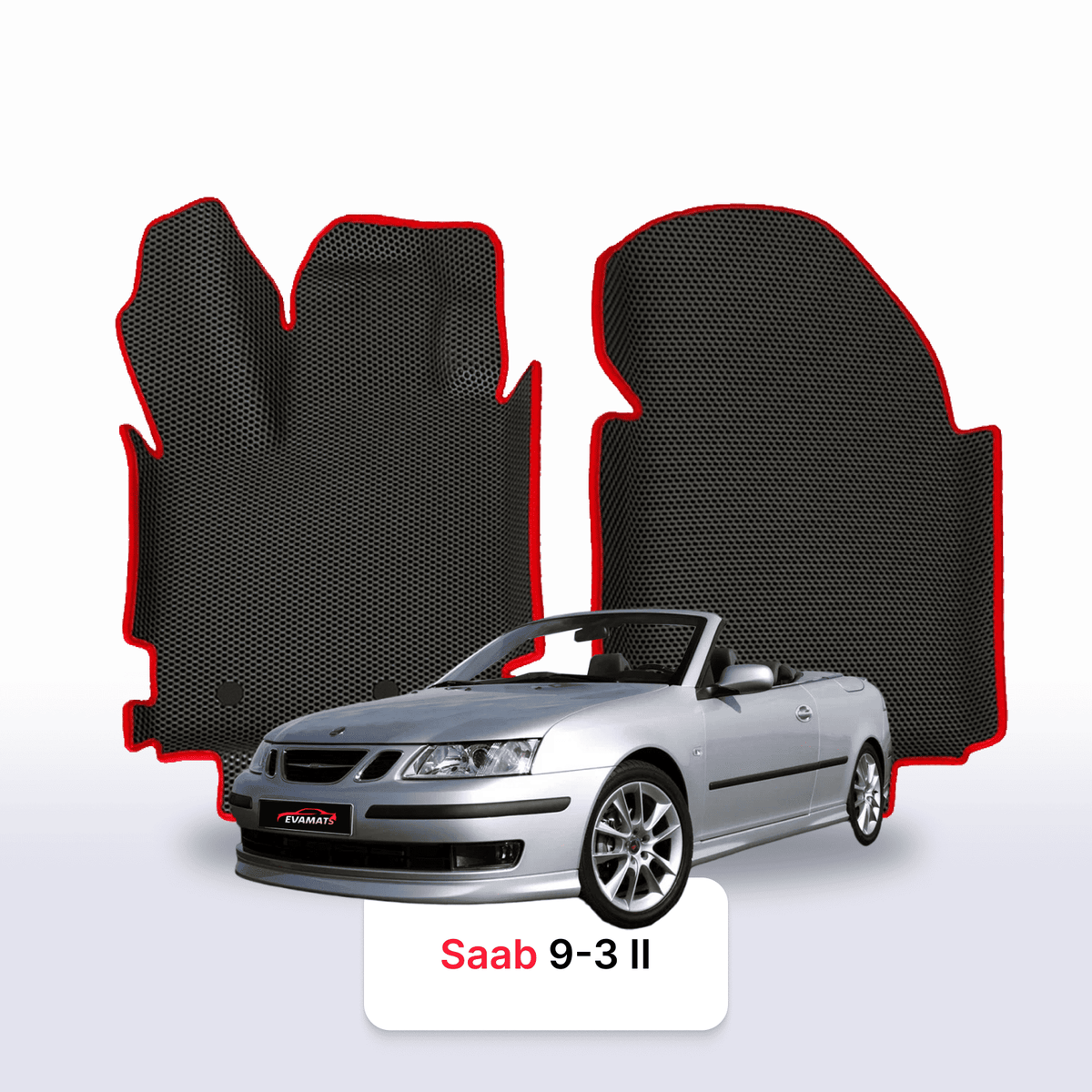 Tappetini 3D EVA per Saab 9-3 2 gen 2002-2014 anni CABRIO