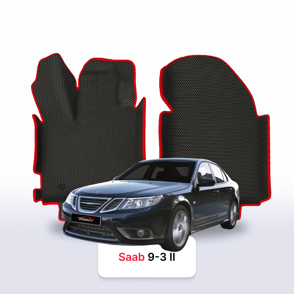 Tappetini 3D EVA per Saab 9-3 2 gen 2002-2014 anni BERLINA