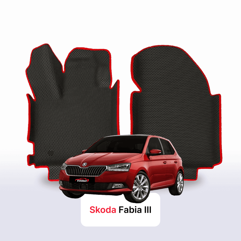 Tappetini 3D EVA per Skoda Fabia 3 gen 2014-2022 anni HATCHBACK 5 porte