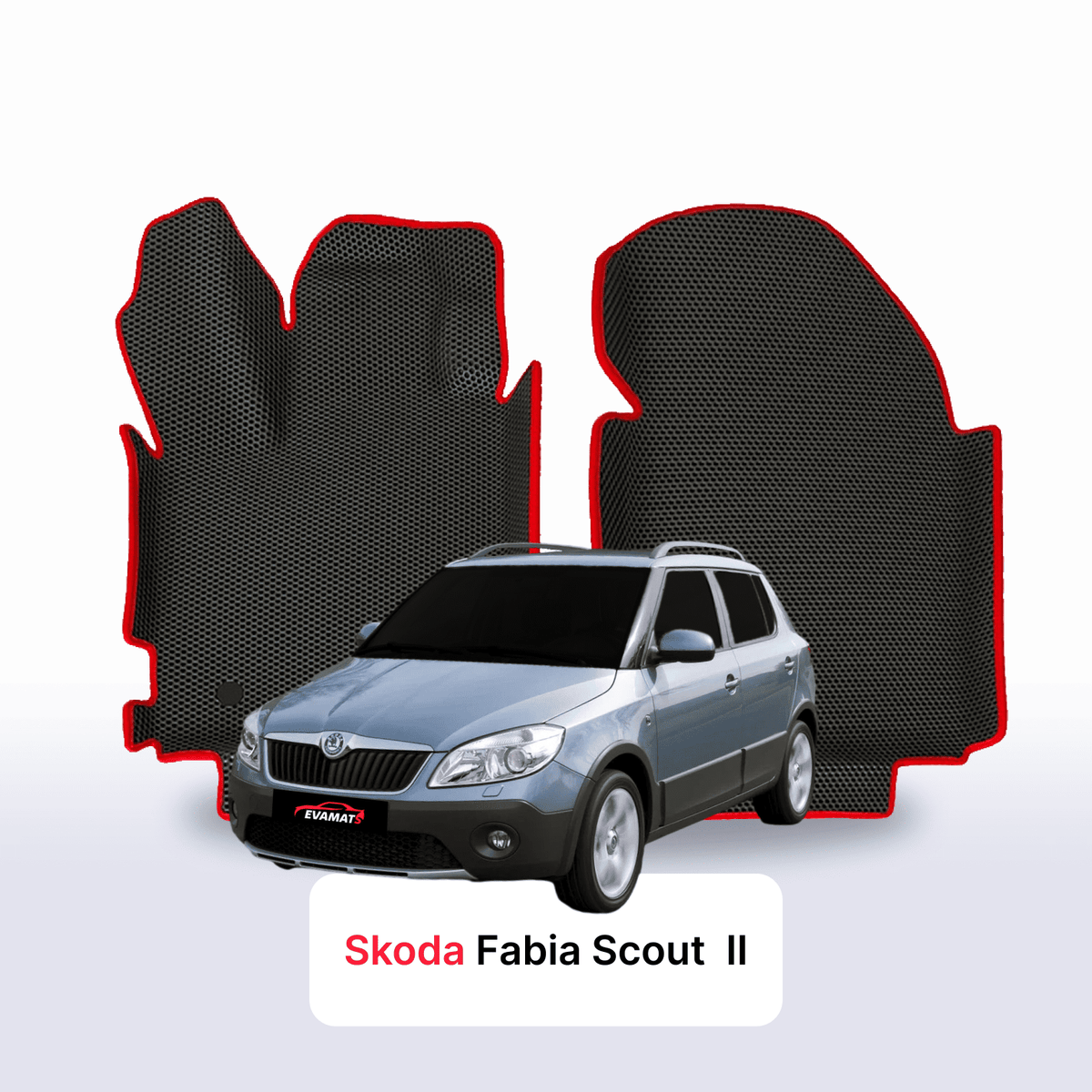 Tappetini 3D EVA per Skoda Fabia Scout 2 gen 2010-2014 anni HATCHBACK 5 porte