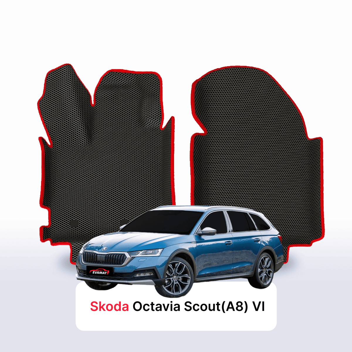 Tappetini 3D EVA per Skoda Octavia Scout(A8) 4 gen 2019-2028 anni STATION WAGON
