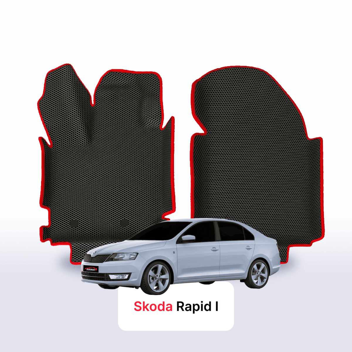 Tappetini 3D EVA per Skoda Rapid 1 gen 2012-2019 anni LIFTBACK