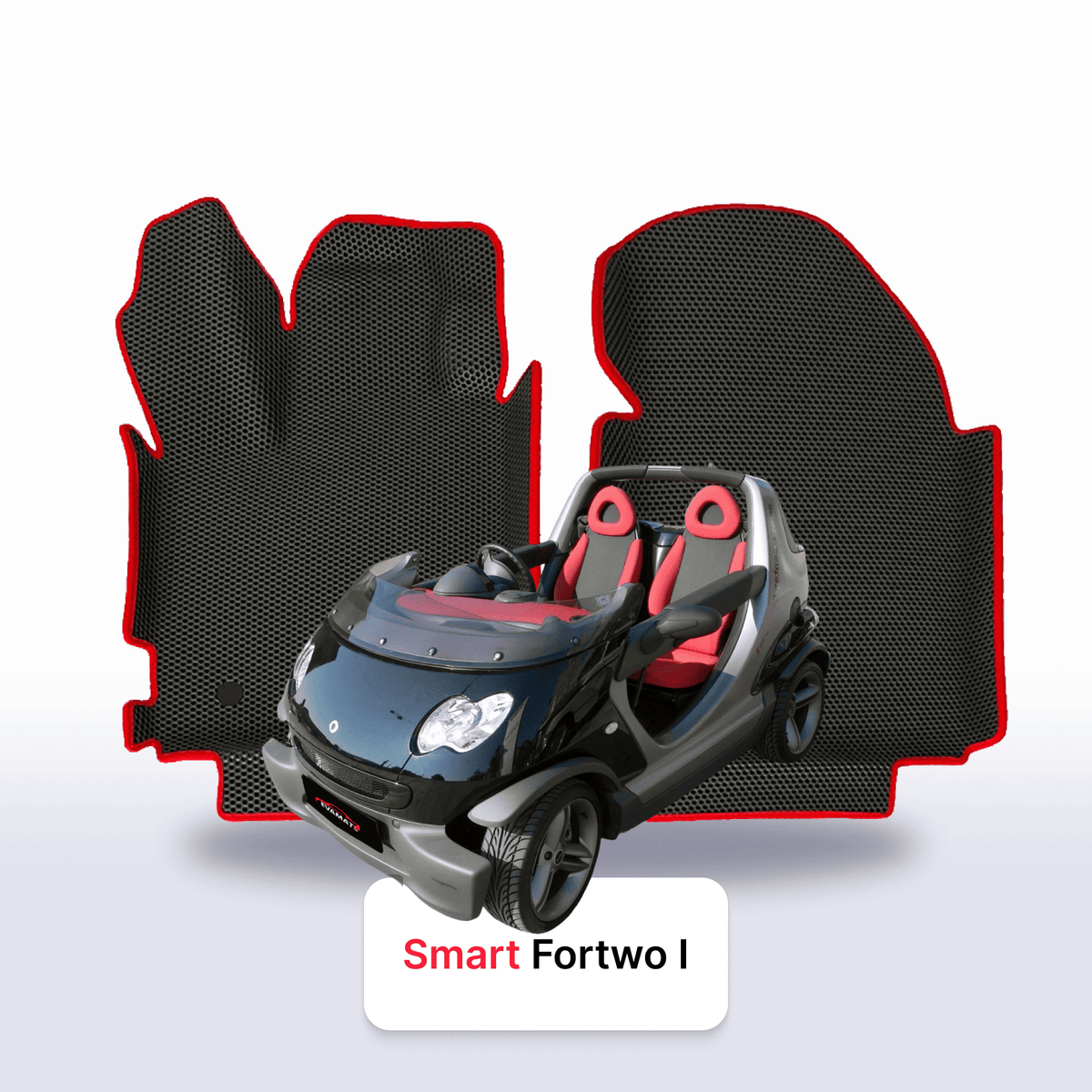 Tappetini 3D EVA per Smart Fortwo 1 gen 1998-2007 anni CROSSBLADE
