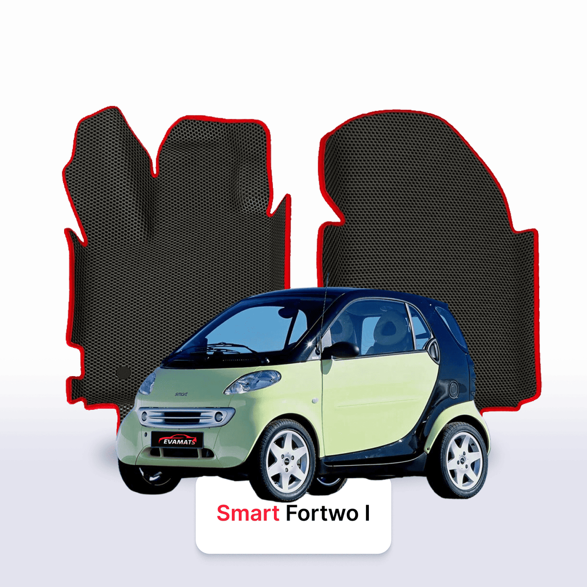 Tappetini 3D EVA per Smart Fortwo 1 gen 1998-2007 anni HATCHBACK 3 porte