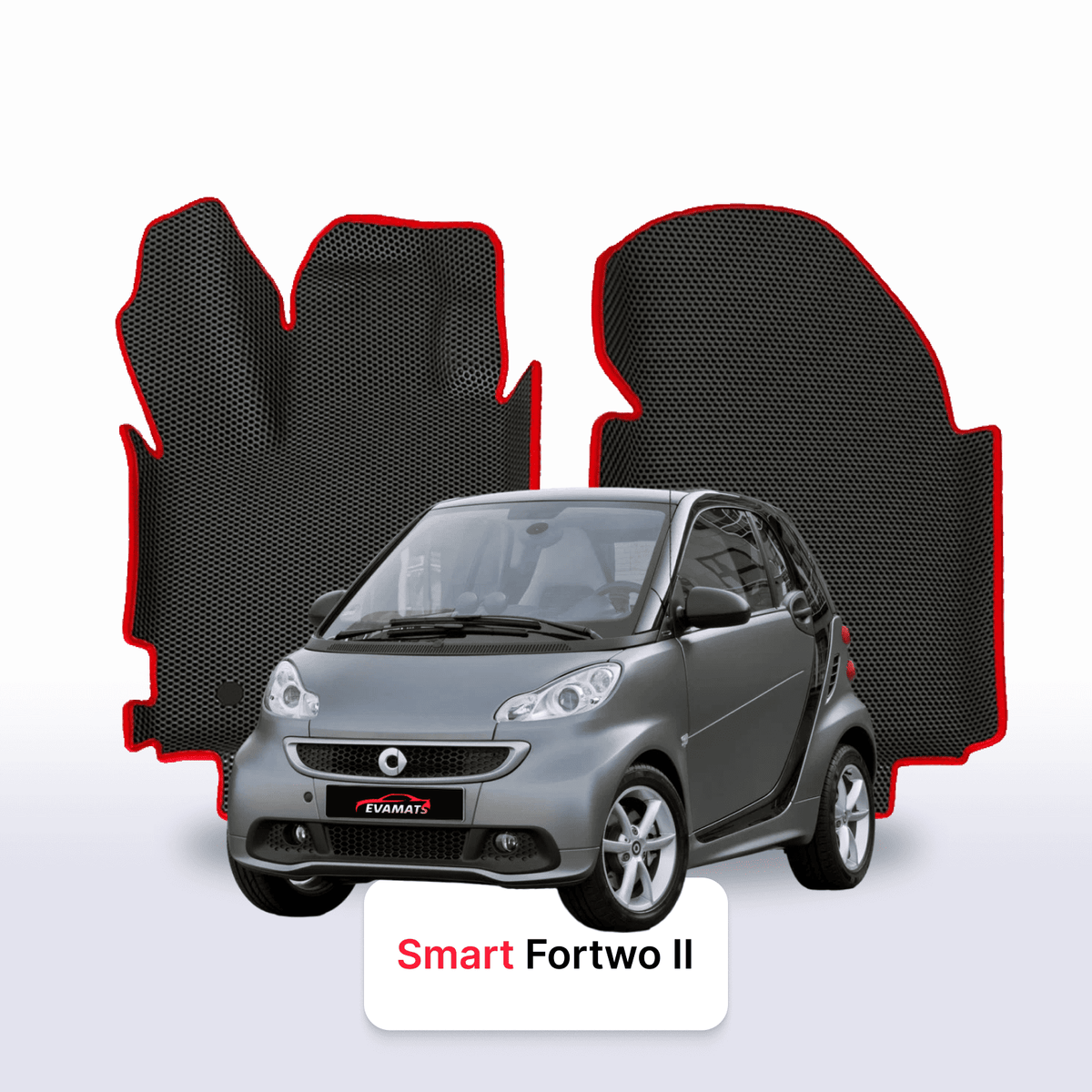 Tappetini 3D EVA per Smart Fortwo 2 gen 2007-2015 anni HATCHBACK 3 porte
