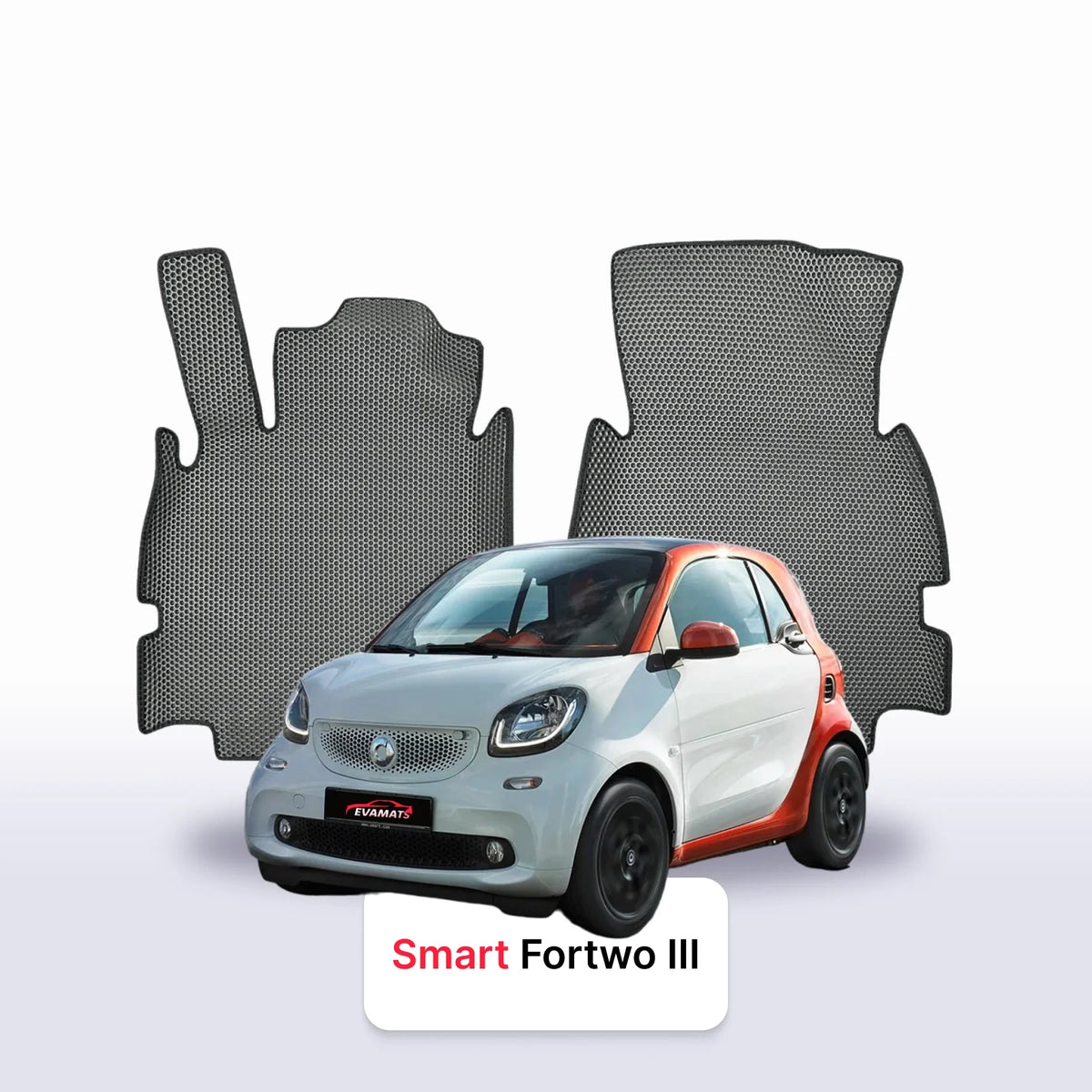 Tappetini 3D EVA per Smart Fortwo 3 gen 2014-2024 anni HATCHBACK 3 porte