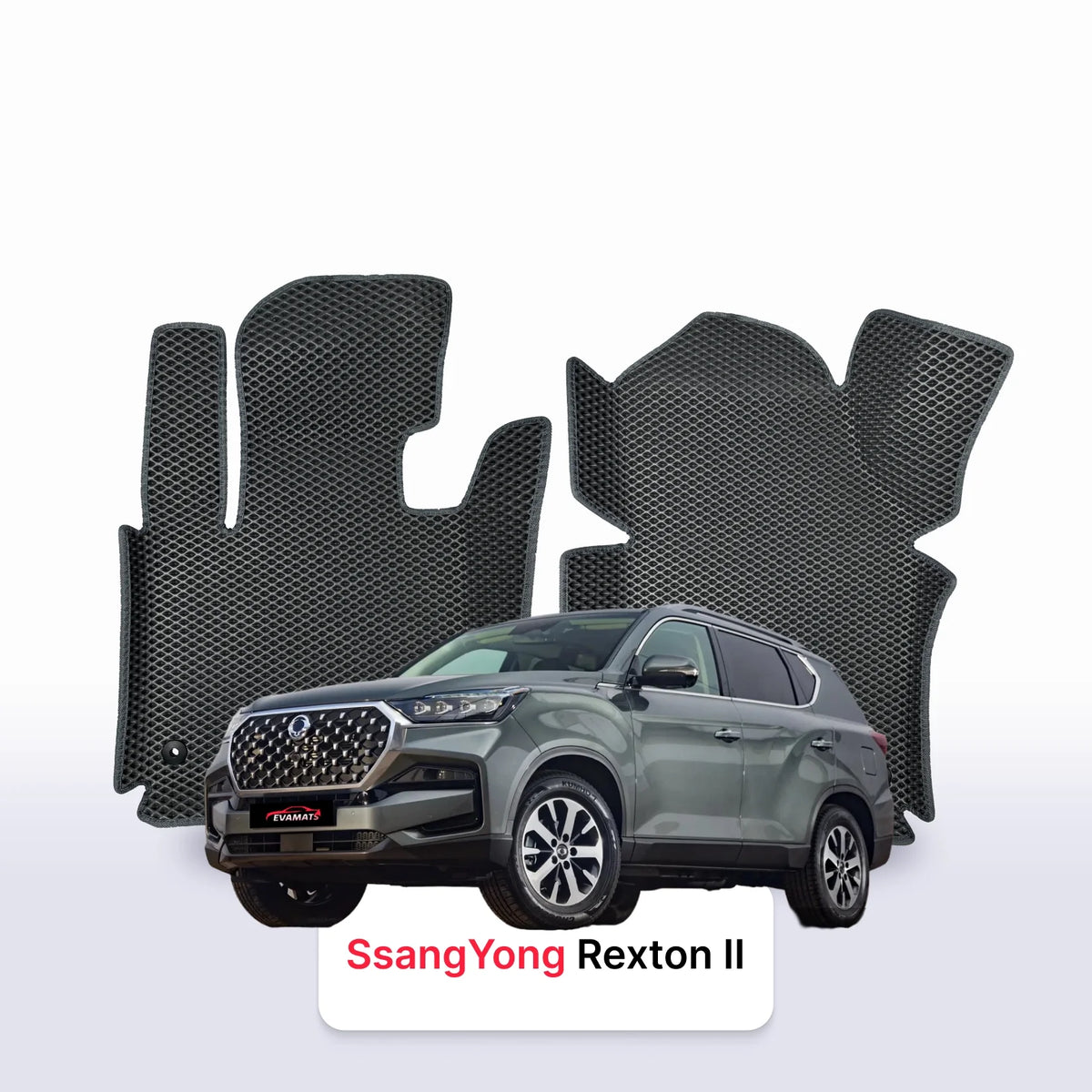 Tappetini 3D EVA per SsangYong Rexton 2 gen 2017-2028 anni SUV 5 porte