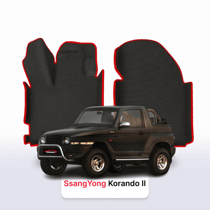 Tappetini 3D EVA per SsangYong Korando 2 gen 1996-2006 anni CABRIO 3 porte SUV