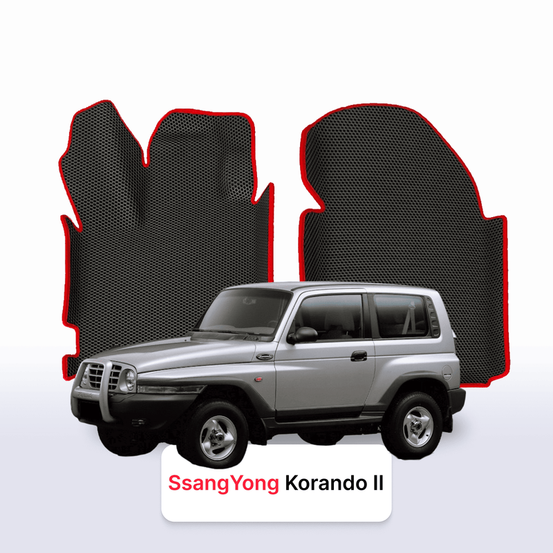 Tappetini 3D EVA per SsangYong Korando 2 gen 1996-2006 anni SUV 3 porte