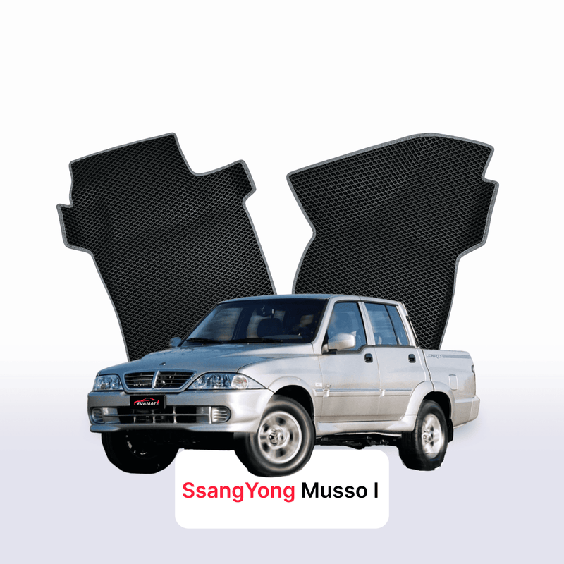 Tappetini 3D EVA per SsangYong Musso 1 gen 1998-2006 anni PICK-UP DOPPIA CABINA