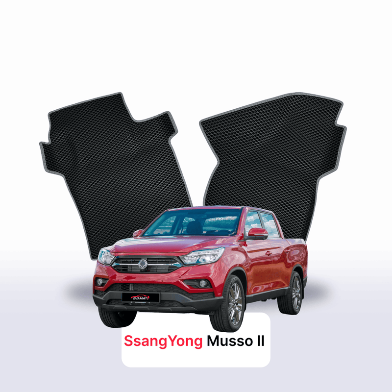 Tappetini 3D EVA per SsangYong Musso 2 gen 2018-2028 anni PICK-UP DOPPIA CABINA
