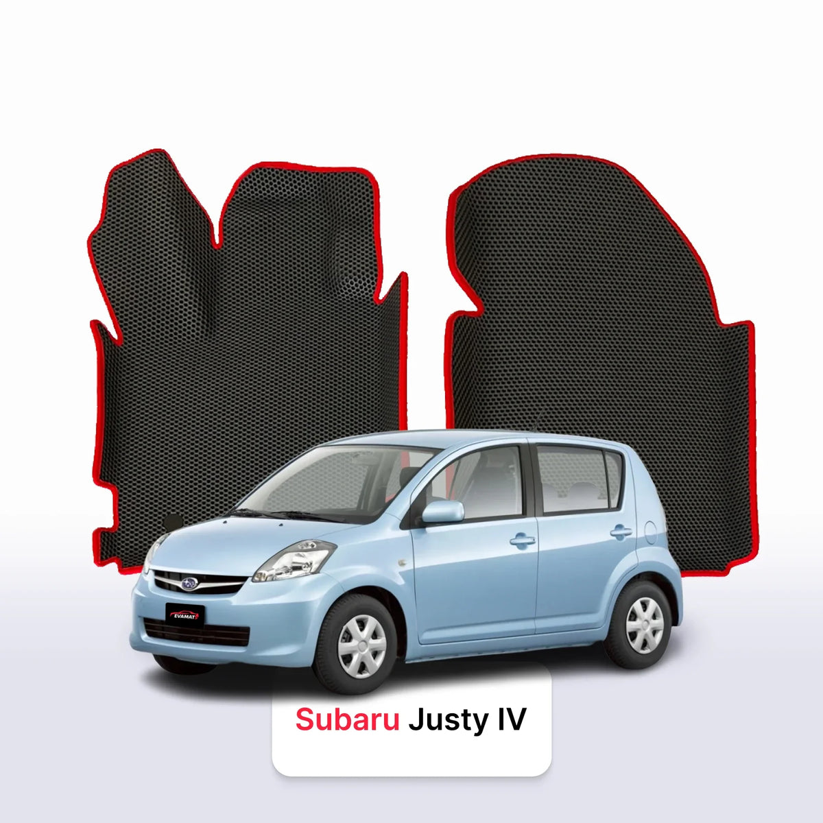 Tappetini 3D EVA per Subaru Justy 4 gen 2001-2008 anni HATCHBACK 5 porte