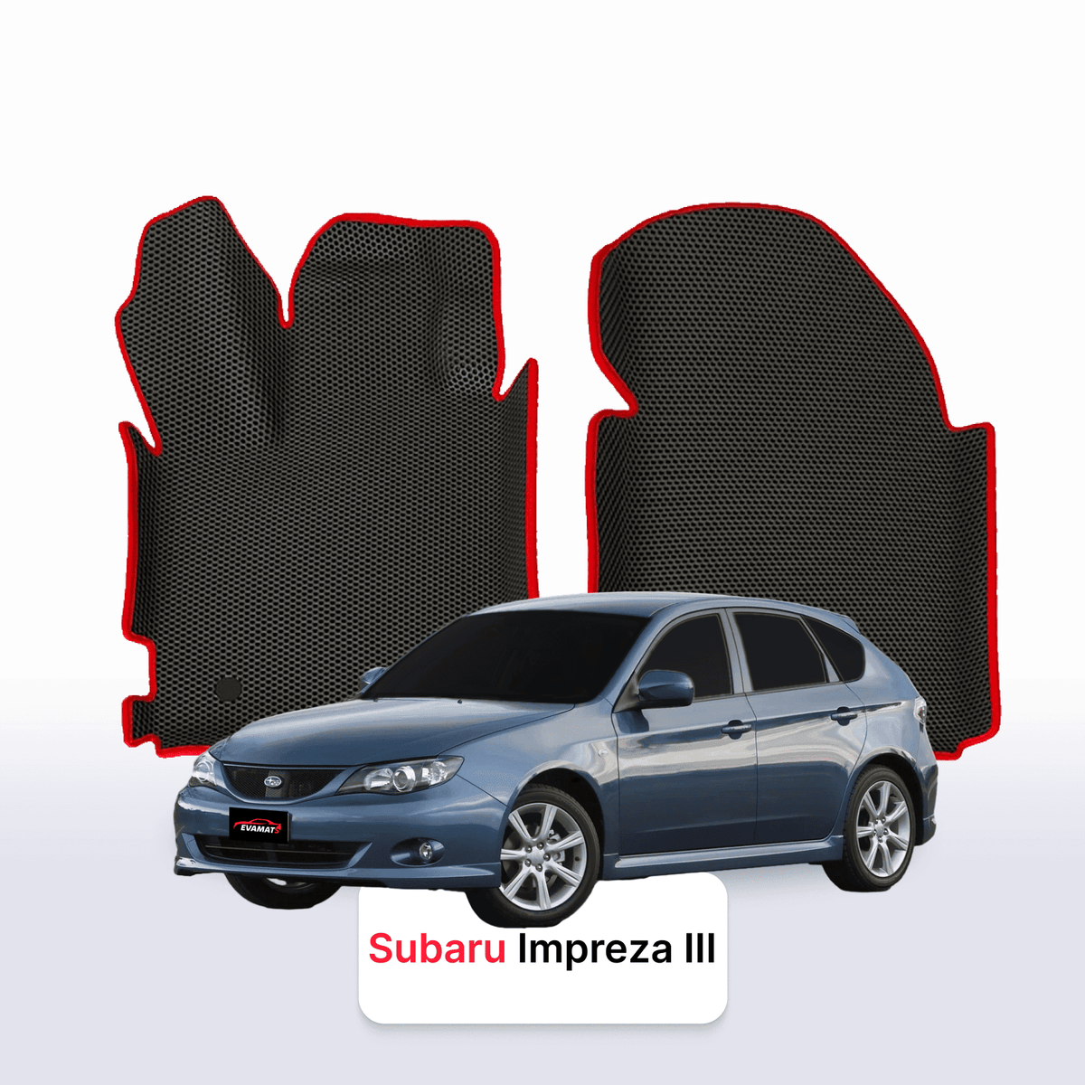 Tappetini 3D EVA per Subaru Impreza(GH) 3 gen 2007-2011 anni HATCHBACK 5 porte
