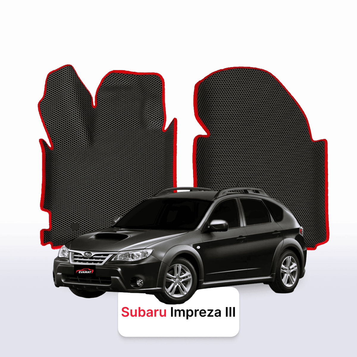 Tappetini 3D EVA per Subaru Impreza(XV) 3 gen 2007-2011 anni HATCHBACK 5 porte