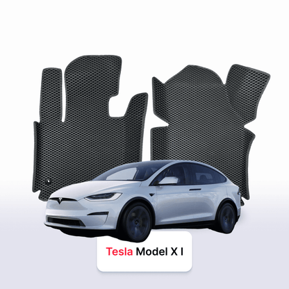 Tappetini 3D EVA per Tesla Model X 1 gen 2015-2026 anni SUV ELETTRICO 7 posti