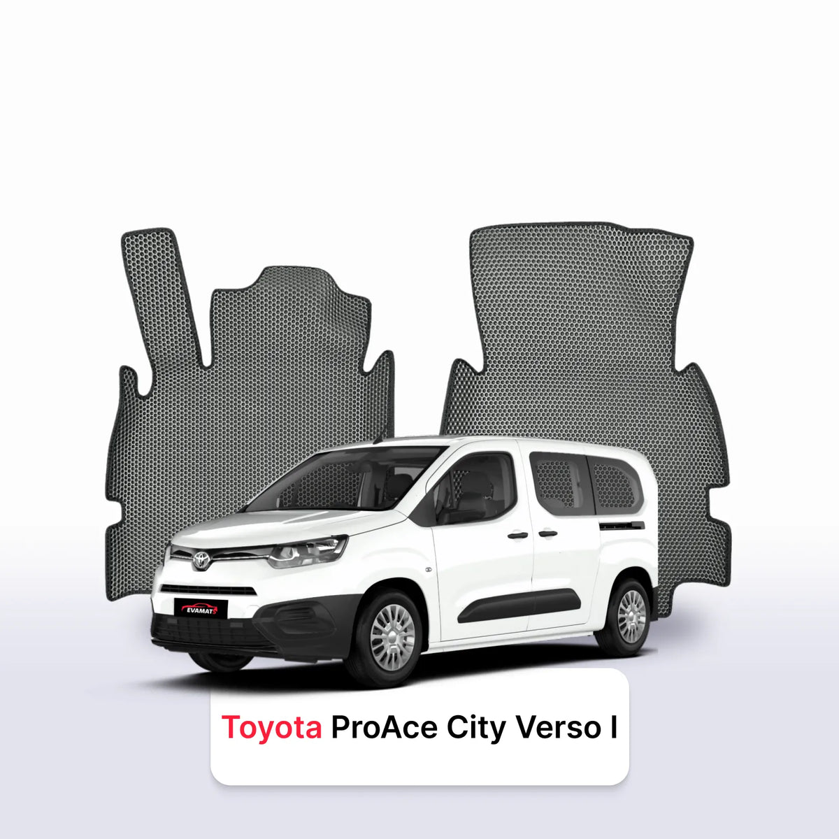 Tappetini 3D EVA per Toyota ProAce City verso 2019-2028 anni FURGONE LUNGO