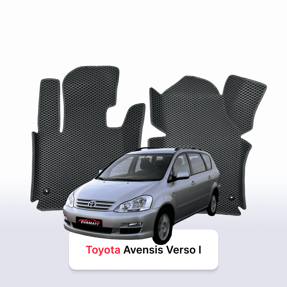 Tappetini 3D EVA per Toyota Avensis Verso 1 gen 2001-2009 anni MONOVOLUME